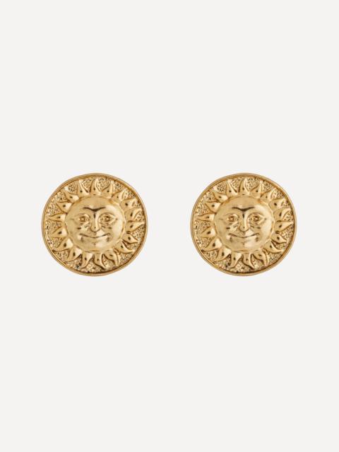 RIXO 18ct Gold Plated Noni Stud Earrings