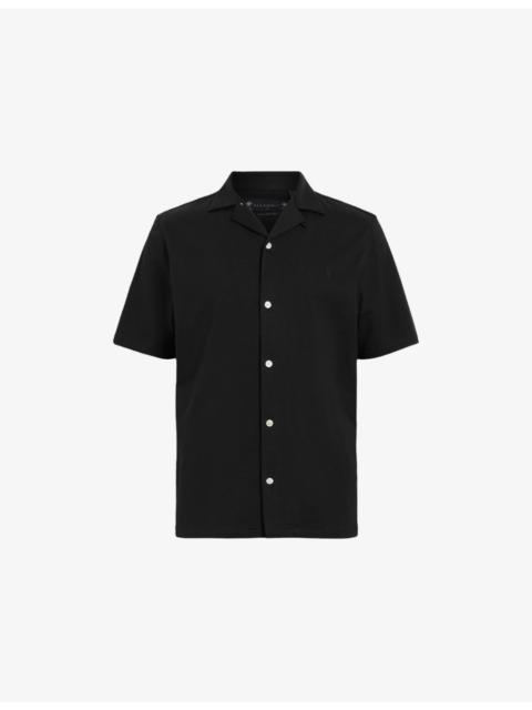 ALLSAINTS Hudson Logo-Embroidered Relaxed-Fit Cotton Shirt
