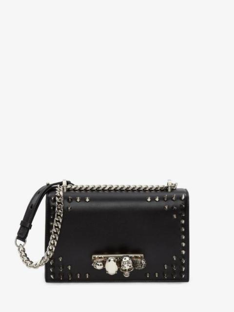 Alexander McQueen Jewelled Satchel in Black