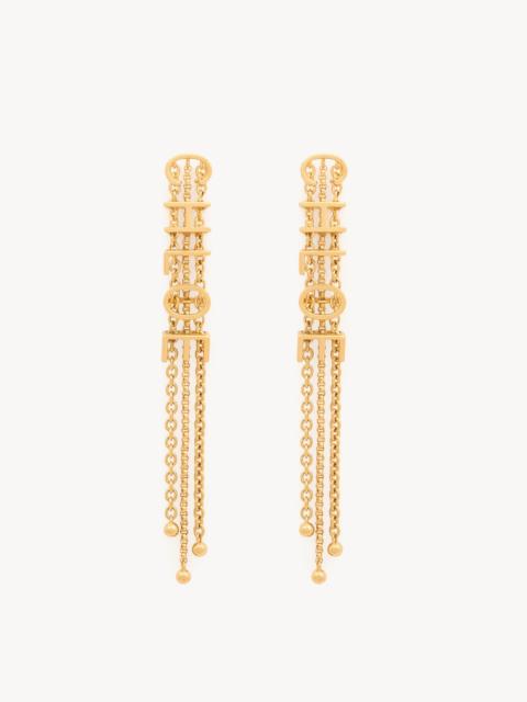 Chloé THE CHLOÉ MINI BELT DANGLING EARRINGS
