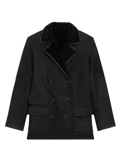 Theory Women's Reversible Peacoat Double-Breasted Coat - Black