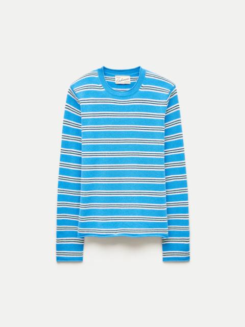 J.CREW Rolled cashmere long-sleeve sweater in stripe