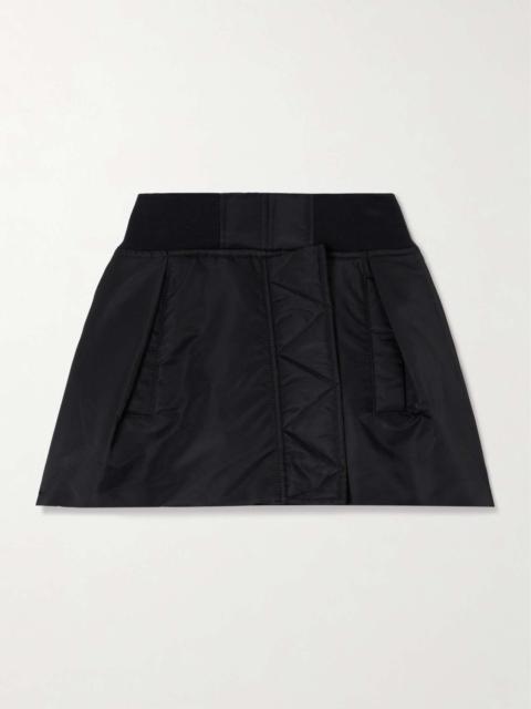 sacai Padded quilted shell shorts