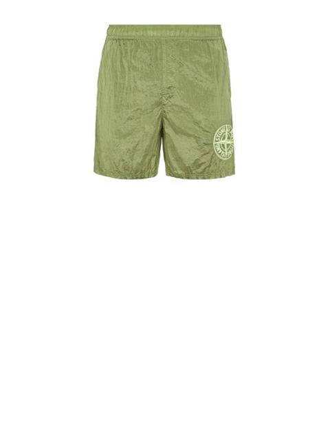 Stone Island B0948 'STITCHES FIVE' EMBROIDERY_NYLON METAL IN ECONYL® REGENERATED NYLON SAGE GREEN