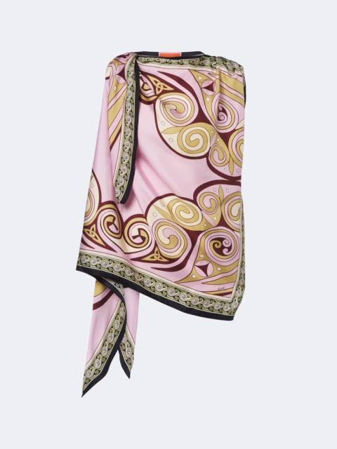 La DoubleJ Kells printed silk twill top