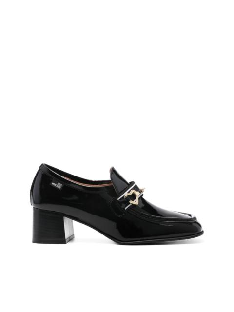 48mm heart-charm loafers