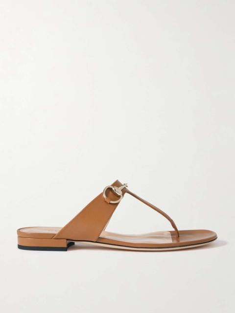 Lady Horsebit leather sandals Brown