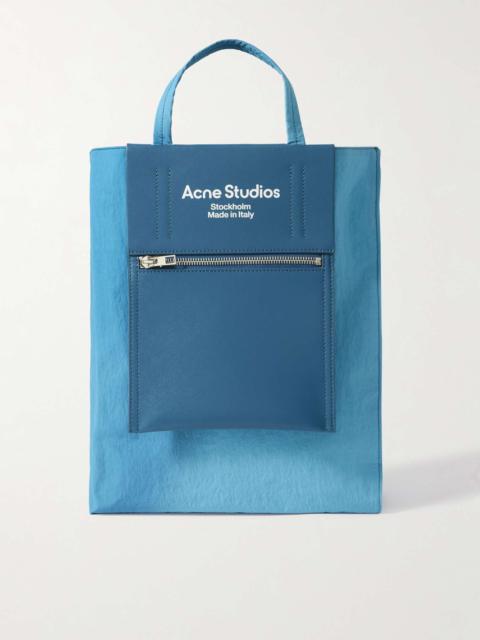 Acne Studios Shell and Printed Leather Tote Bag