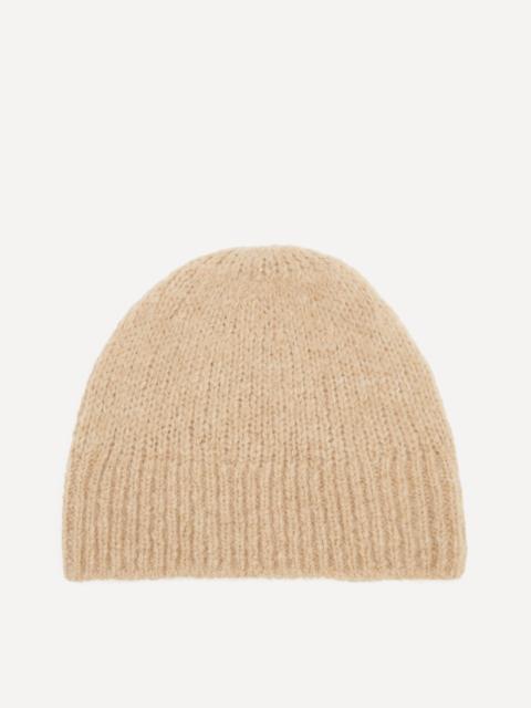 Dries Van Noten Black Alpaca-Merino Wool Beanie
