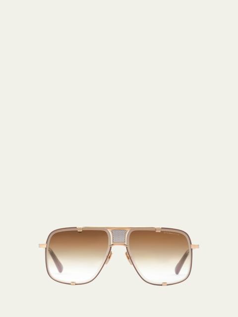 DITA Men's Mach Five Metal-Acetate Aviator Sunglasses