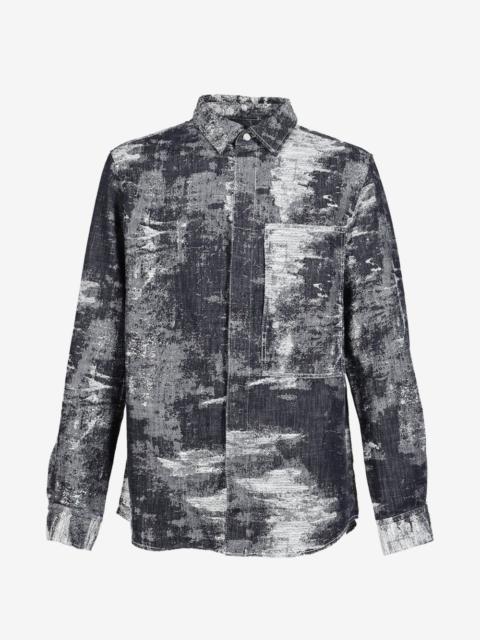 TAAKK faded-effect long-sleeve shirt