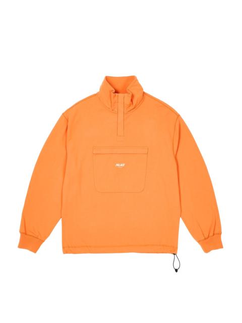 PALACE 1/4 ZIP WASHED FUNNEL TIGER ORANGE