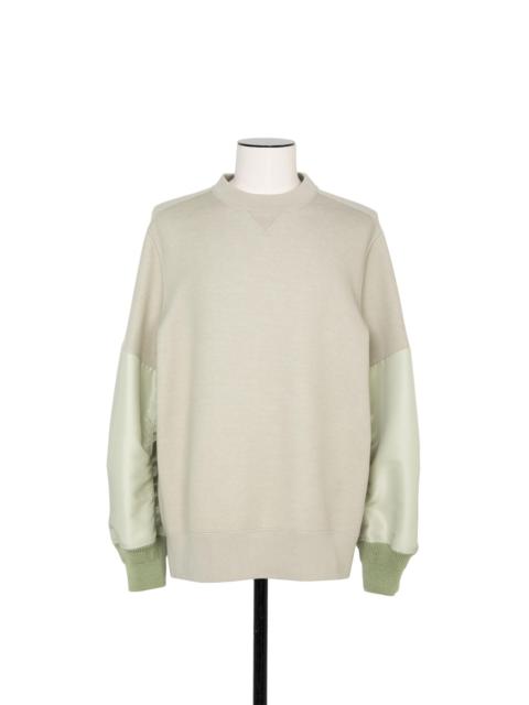 sacai Nylon Twill x Sponge Sweat Pullover