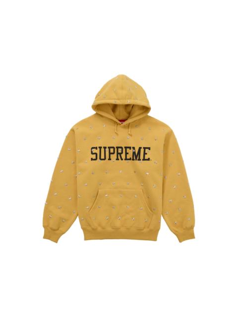 Supreme Supreme Stars Studded Hooded Sweatshirt Dusty Gold