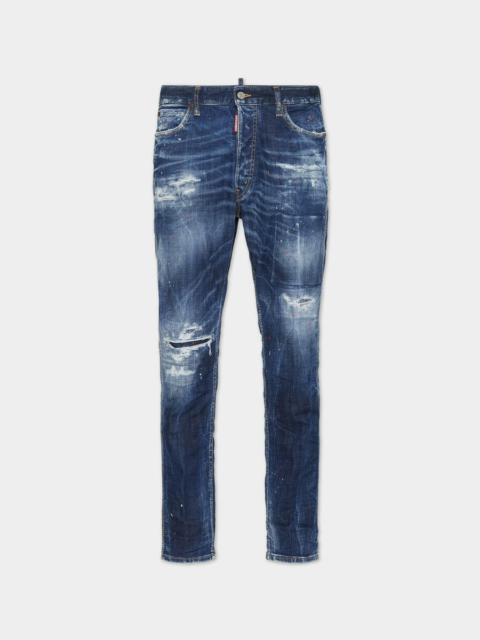MEDIUM RIPPED WASH COOL GUY MINI FRONT JEANS
