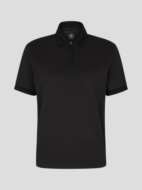 BOGNER NORAN FUNCTIONAL POLO SHIRT IN BLACK