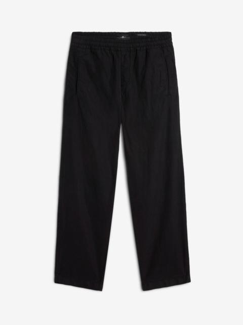 7 For All Mankind Linen Blend Jogger Pant in Black