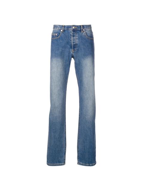 A.P.C. faded slim bootcut jeans