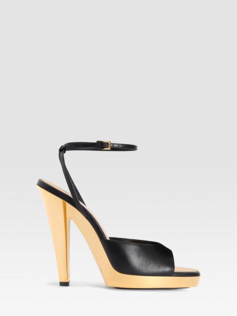 PARIS TEXAS Patent calf leather sandal