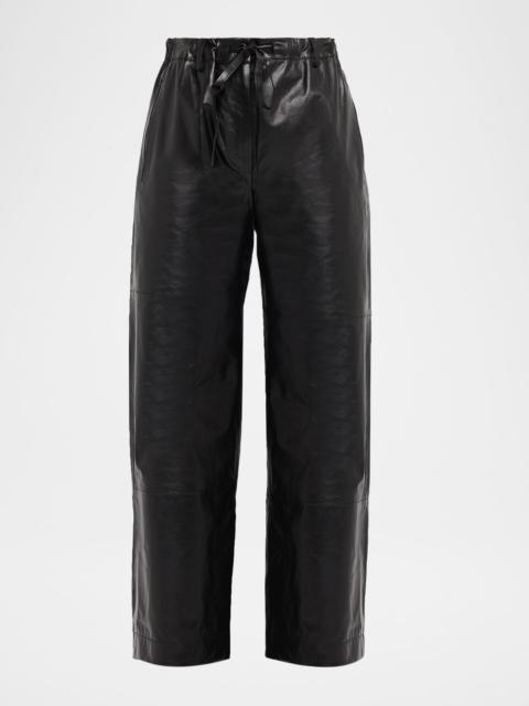 Proenza Schouler Magnus Faux Leather Straight-Leg Pants