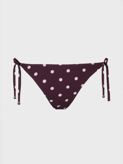 Paul Smith Women's Burgundy Polka Dot Bikini Bottoms
