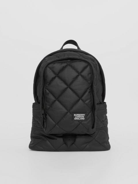 Burberry Large Diamond Quilted Cotton Backpack