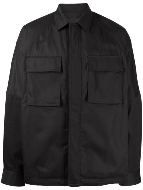 JUUN.J classic-collar concealed-fastening shirt jacket