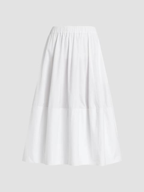 CO Women's Bubble tton Poplin Skirt - White