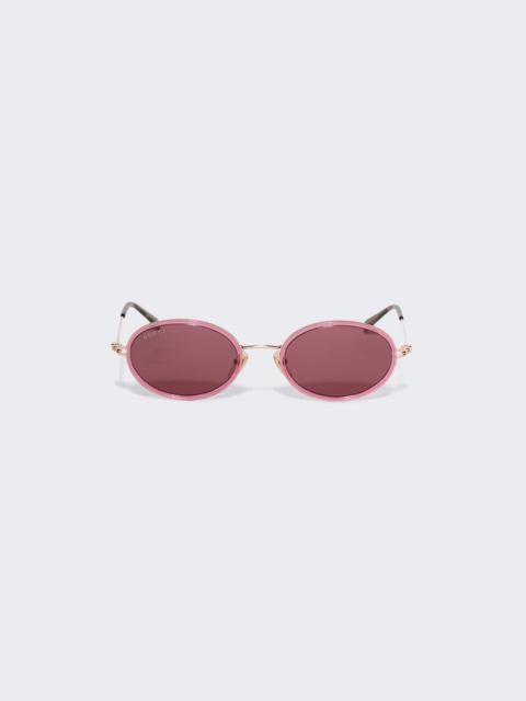 GUCCI Oval Sunglasses Pink