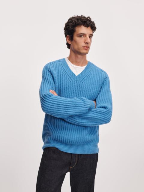 rag & bone Theo Wool-Cashmere V-Neck Sweater