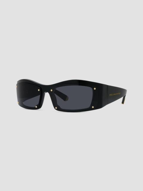 Stella McCartney Women's Medallion 67MM Geometric Sunglasses - Black