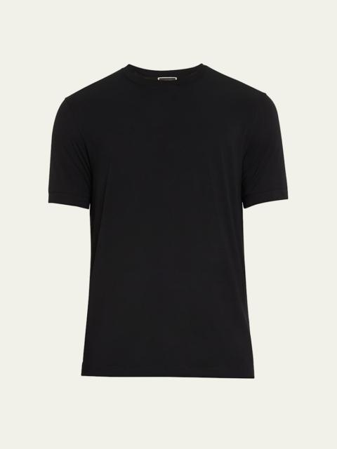 GIORGIO ARMANI Men's Textured Stretch T-Shirt