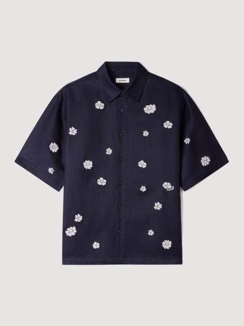 Sandro LOOSE-FIT FLORAL SHIRT
