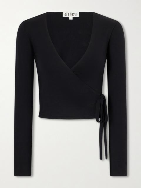 ÉTERNE Wrap Jersey T-shirt