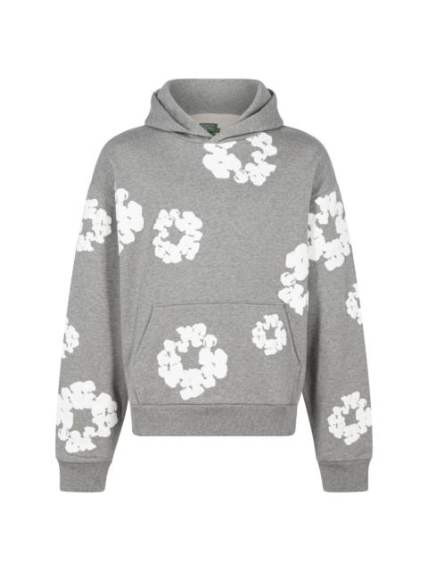 printed "Cotton Wreath" hoodie