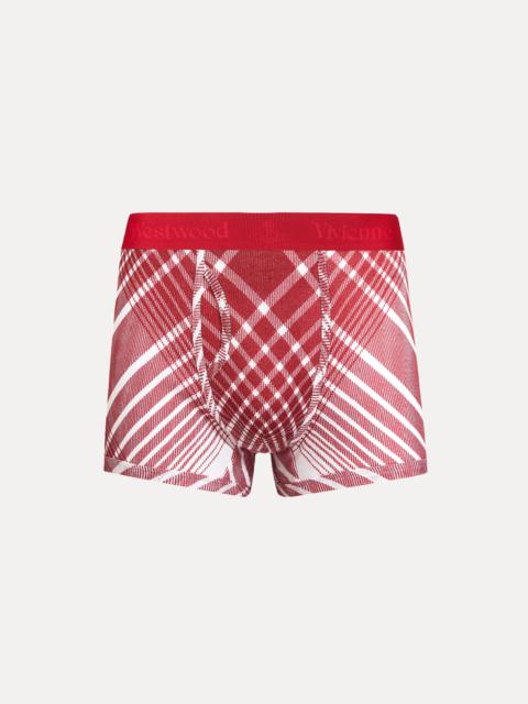 Vivienne Westwood TARTAN BURGUNDY BOXER