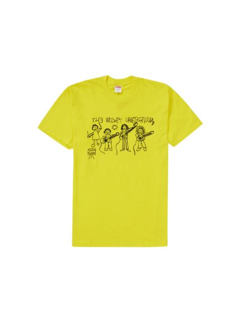Supreme The Velvet Underground Drawing Tee Yellow