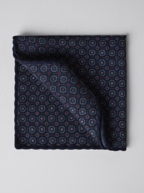 Brunello Cucinelli Double face wool flannel pocket square