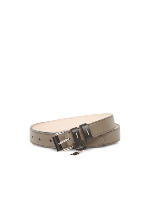 Maison Margiela leather double-buckle belt