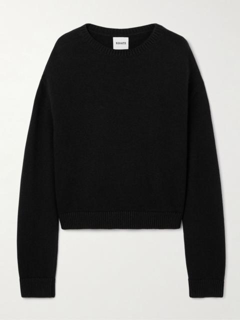 KHAITE Milo cashmere sweater Black