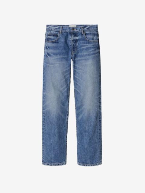 NILI LOTAN faded-effect straight-leg jeans