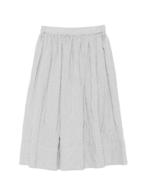 apuntob striped midi skirt