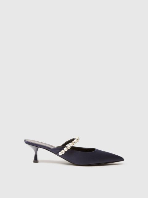 Stella McCartney Elsa Pearl-Embellished Kitten Heels