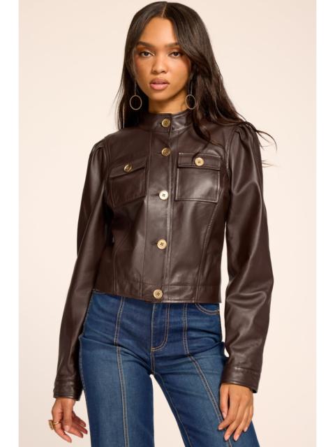 RAMY BROOK Elsa Leather Cropped Jacket