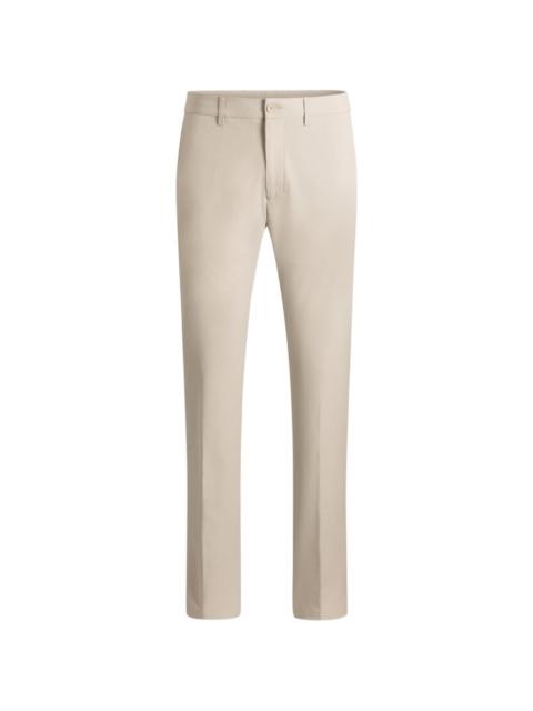 BOSS logo-embroidered trousers