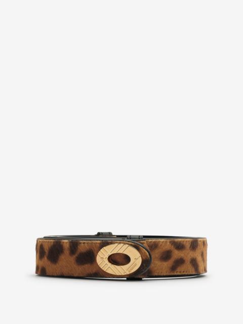 Burberry Leopard Print Cotswolds Belt