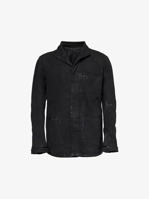 Boris Bidjan Saberi Brand-embellished panelled regular-fit stretch-cotton jacket