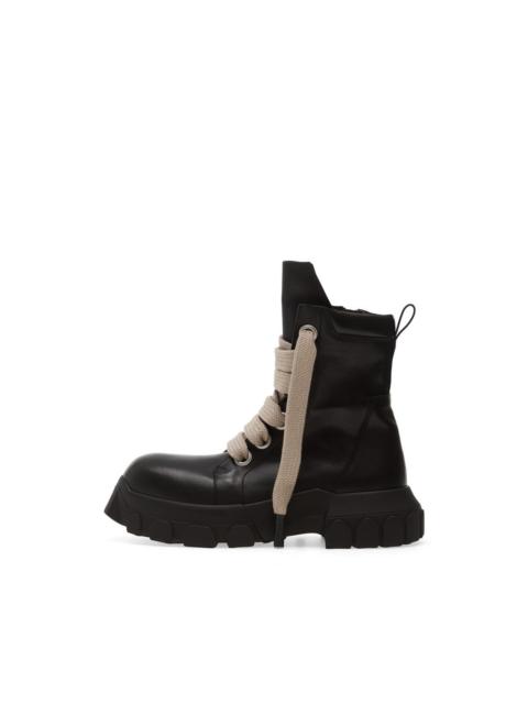 Rick Owens leather combat boots