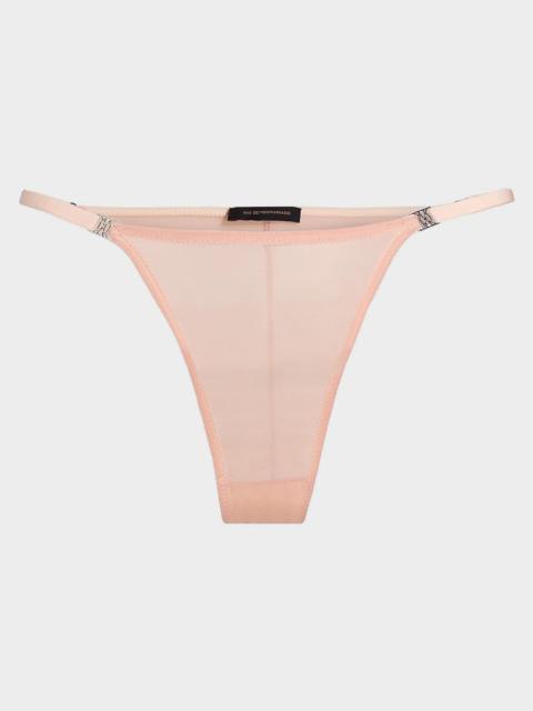 KIKI DE MONTPARNASSE Brienne Stretch Mesh String Bikini Briefs