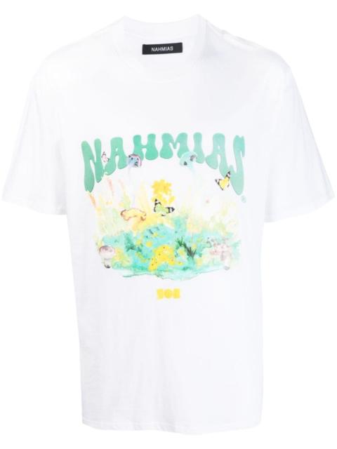 NAHMIAS logo-print cotton T-shirt